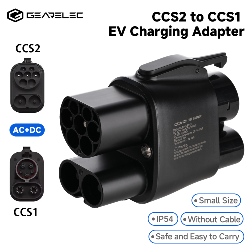 Ccs2 To Ccs1 Fast Charge Adapter 250Kw - GEARELEC CCS2 auf CCS1 Adapter DC