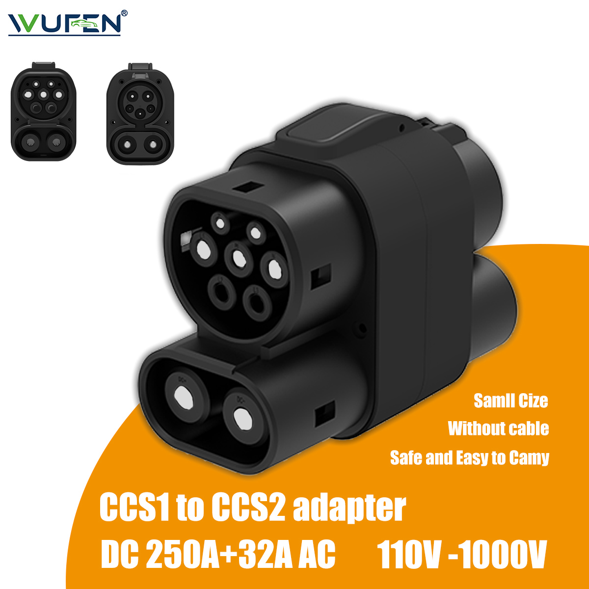 Ccs2 To Ccs1 Fast Charge Adapter 250Kw - WUFEN 250A+32A CCS1-Ladegerät zu CCS2 EV