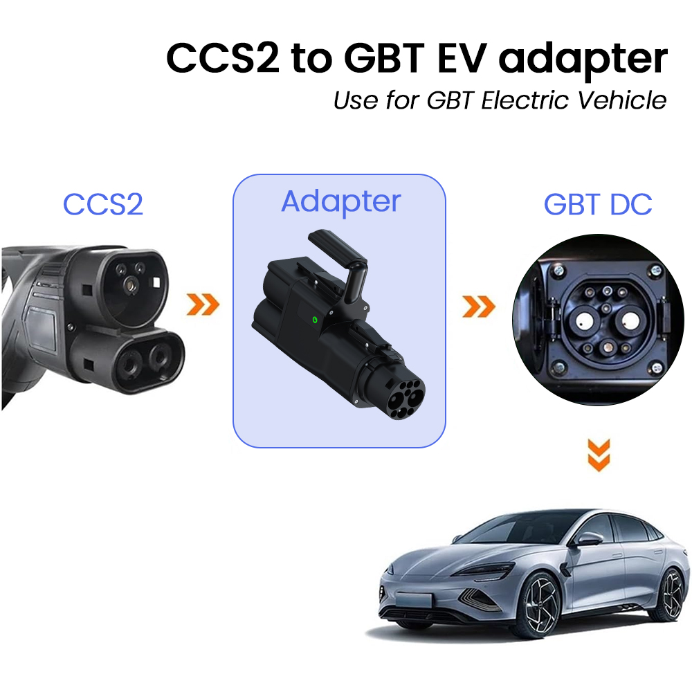 Gb/T To Ccs2 200A Fast Charging Adapter - Ccs2 zu gb/t ev Konverter Adapter