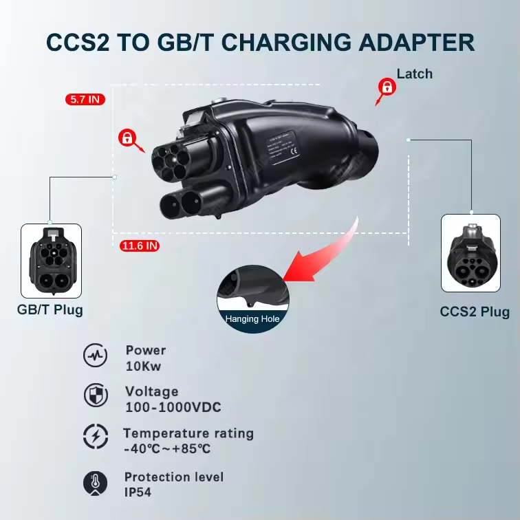 Gb/T To Ccs2 200A Fast Charging Adapter - DC CCS2 zu GBT Adapter Combo