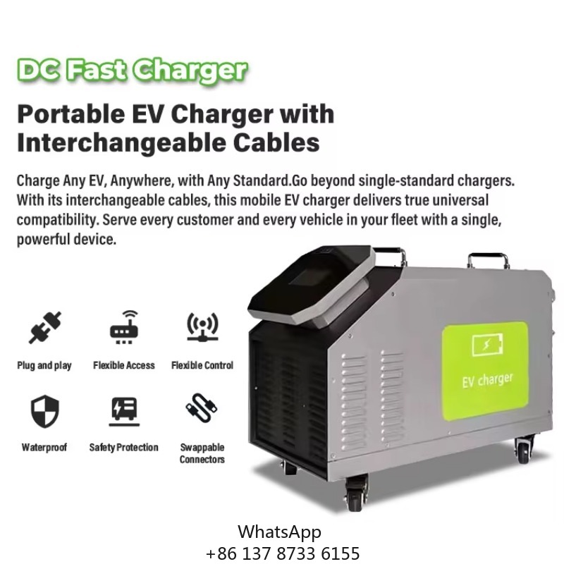 Portable Dc Fast Charger 20Kw Ccs2 - Mobile DC EV-Ladestation für den Heimgebrauch