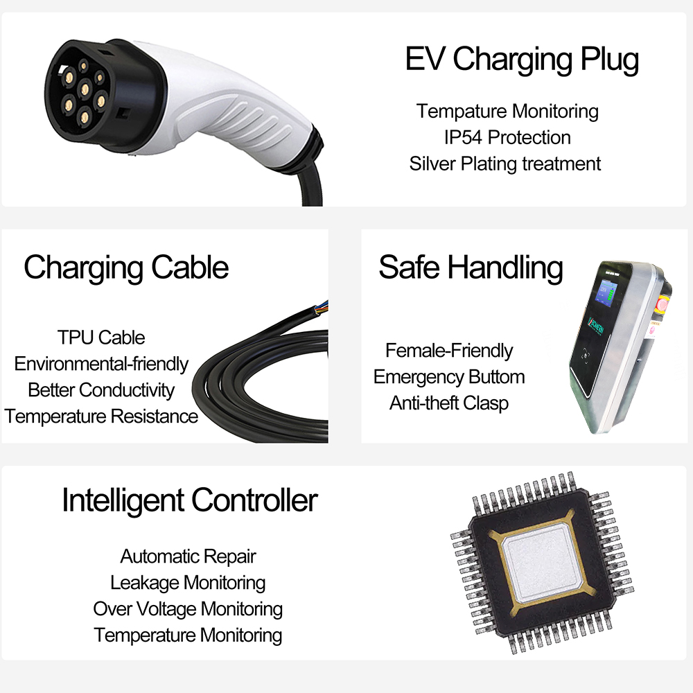 Bomern 7kW 11kW 22kW AC EV Wal – 22Kw Wallbox Type 2 Ocpp Rfid Bewertung und Preis