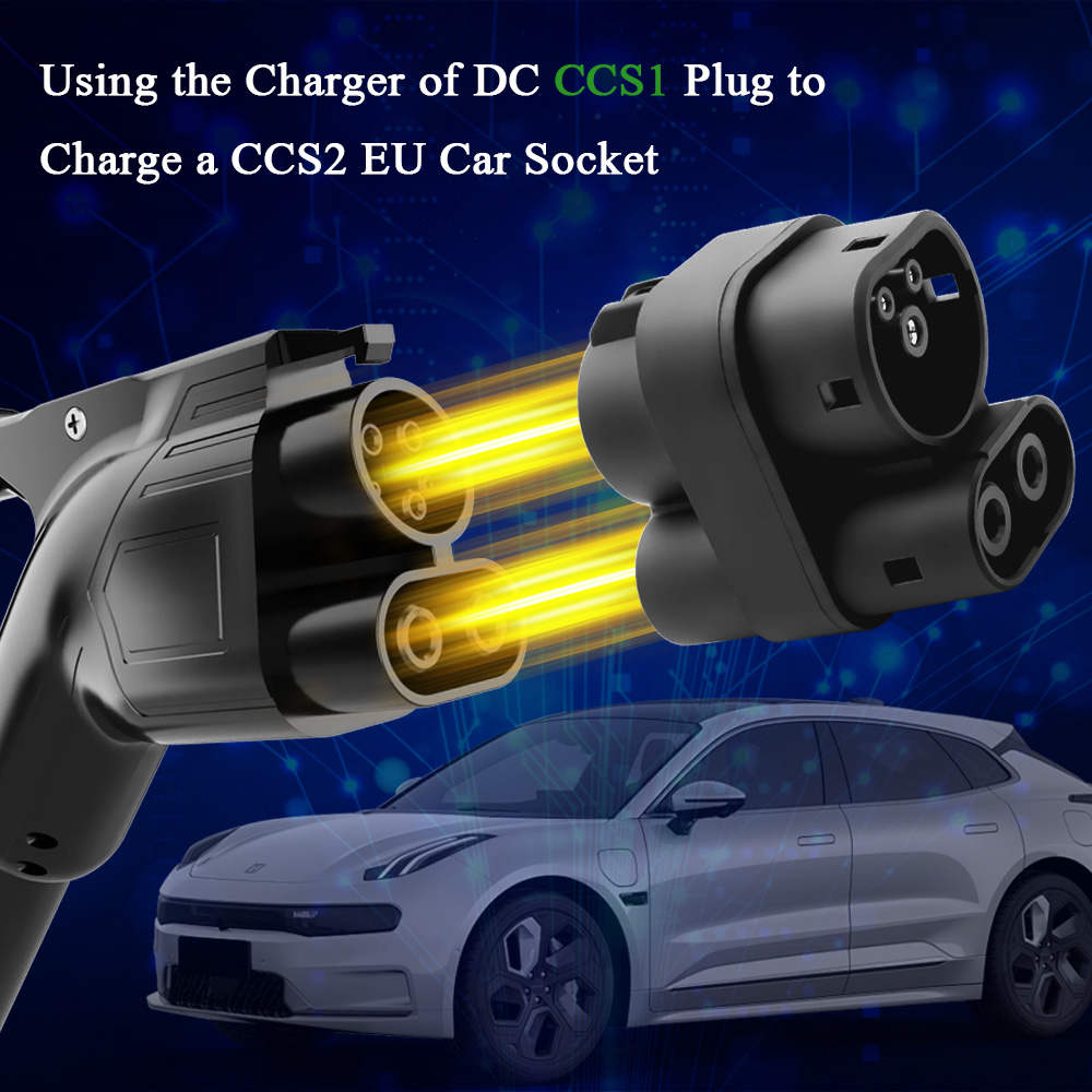 Kolanky CCS1 zu CCS2 EV DC 100 – Ccs2 To Ccs1 Fast Charge Adapter 250Kw Bewertung und Preis