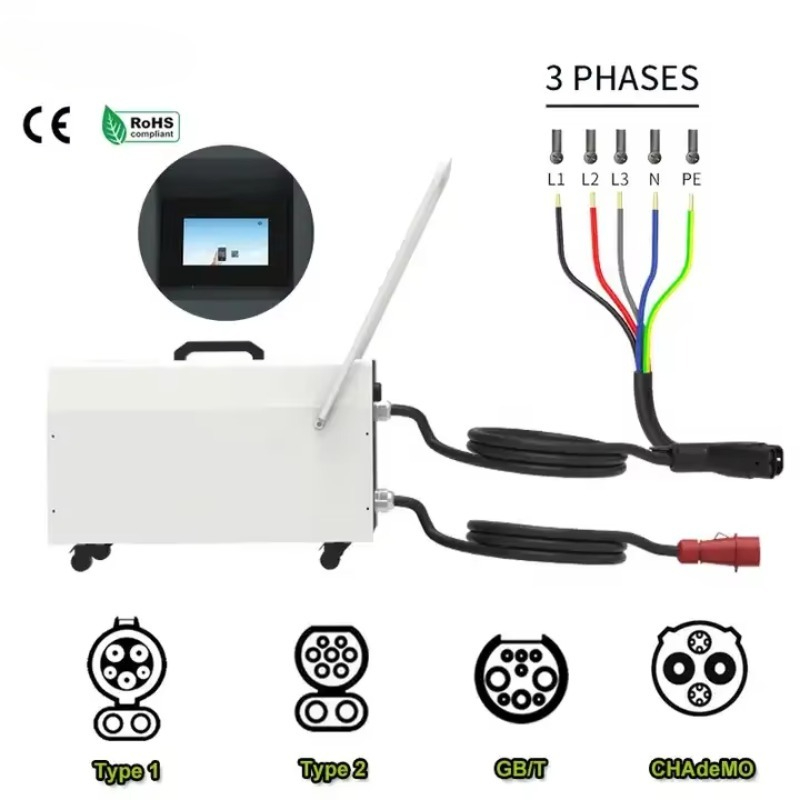 20KW-40KW Tragbare Ladestation – Portable Dc Fast Charger 20Kw Ccs2 Bewertung und Preis