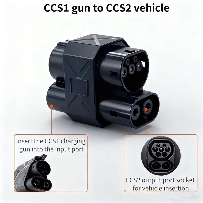 CCS1 zu CCS2 Schnellladungsada – Ccs2 To Ccs1 Fast Charge Adapter 250Kw Bewertung und Preis