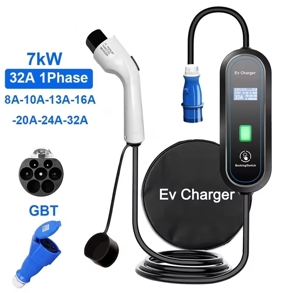Tragbares GBT-EV-Ladegerät Wal – Portable Ev Charger 32A Type 2 Cee Plug Bewertung und Preis