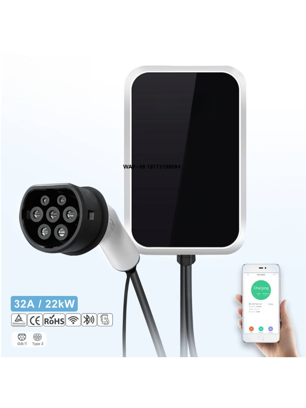 22kW AC EV-Ladestation Smart W – 22Kw Wallbox Type 2 Ocpp Rfid Bewertung und Preis
