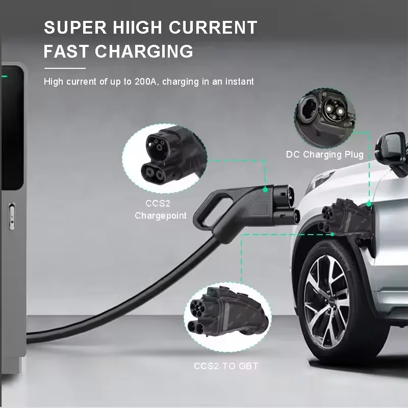 EV DC-Ladegerät 200A 250A 1000 – Gb/T To Ccs2 200A Fast Charging Adapter Bewertung und Preis
