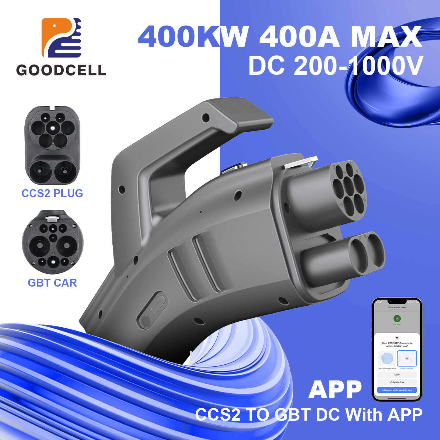 GOODCELL CCS2 auf GB/T EV-Lade – Gb/T To Ccs2 200A Fast Charging Adapter Bewertung und Preis