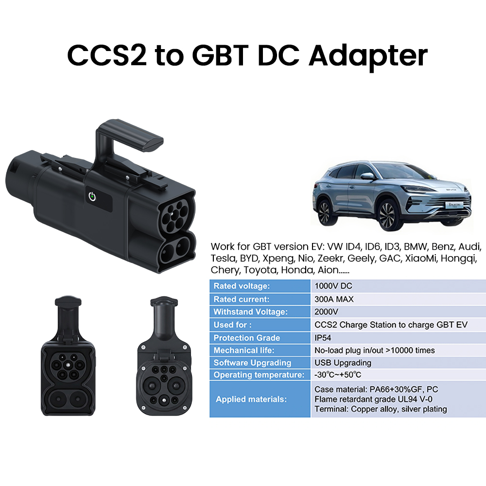 Ccs2 zu gb/t ev Konverter Adap – Gb/T To Ccs2 200A Fast Charging Adapter Bewertung und Preis
