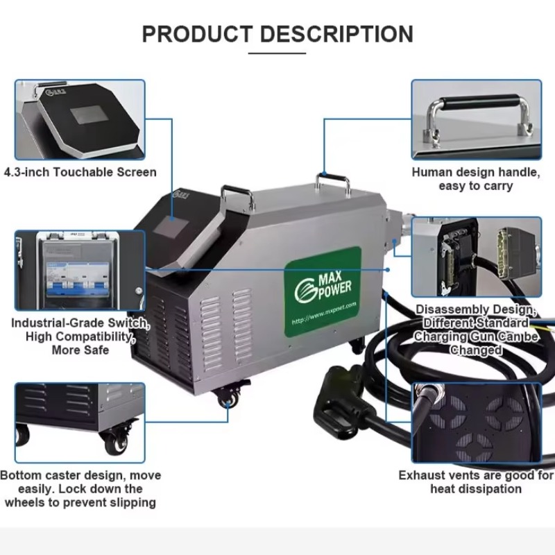 Mobile DC EV-Ladestation für d – Portable Dc Fast Charger 20Kw Ccs2 Bewertung und Preis