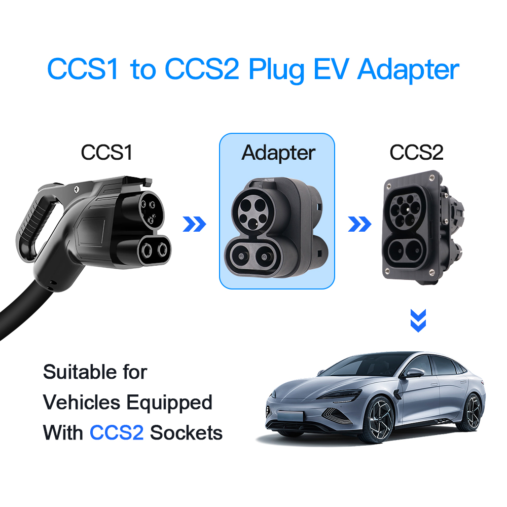 CCS1 auf CCS2 EV-Ladegerät-Ada – Ccs2 To Ccs1 Fast Charge Adapter 250Kw Bewertung und Preis